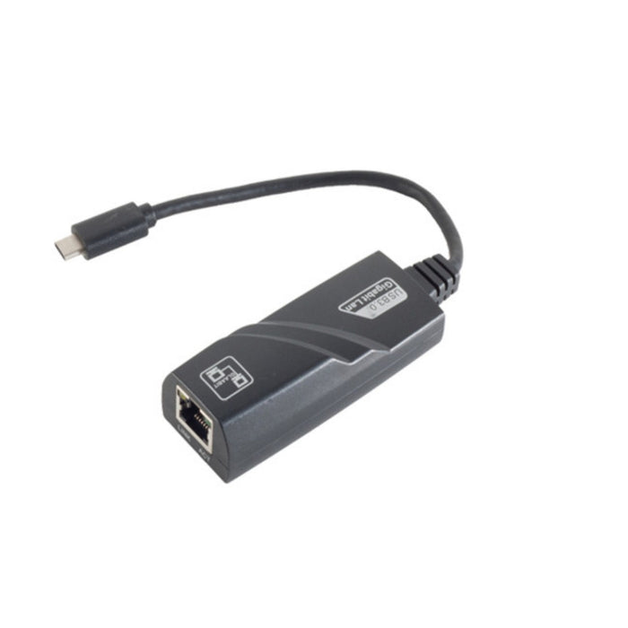 S-Impuls Usb-C Lan Adapter, Rj-45, Gigabit, Negro