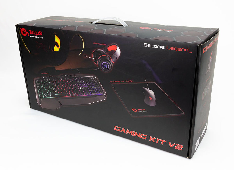 EAN 8436550234886 - TALIUS Gaming kit V.2 teclado Ratón incluido Juego USB QWERTY Español Negro imagen 10