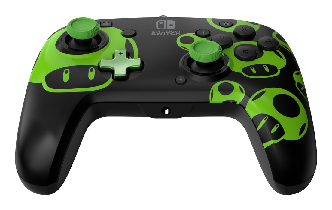 EAN 0708056070328 - PDP REMATCH: 1-Up Glow in the Dark Negro, Verde USB Gamepad Analógico/Digital Nintendo Switch, Nintendo S imagen 3