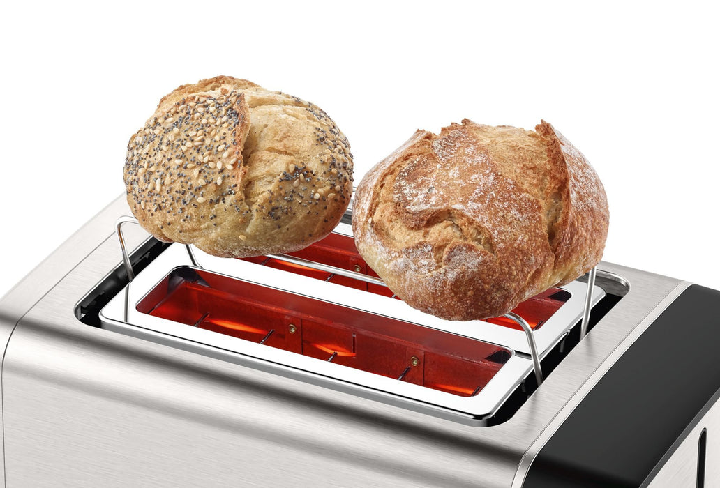 EAN 4242005188987 - Bosch TAT5P420 tostadora 2 rebanada(s) 970 W Negro, Acero inoxidable imagen 4