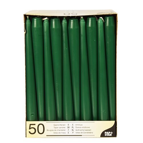Candle Papstar Kerzen 25 Cm Verde Oscuro