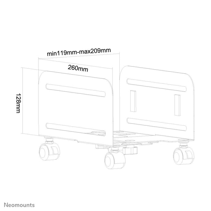 EAN 8717371446055 - Neomounts CPU-M100BLACK soporte de CPU Carro para equipo informático Negro imagen 11