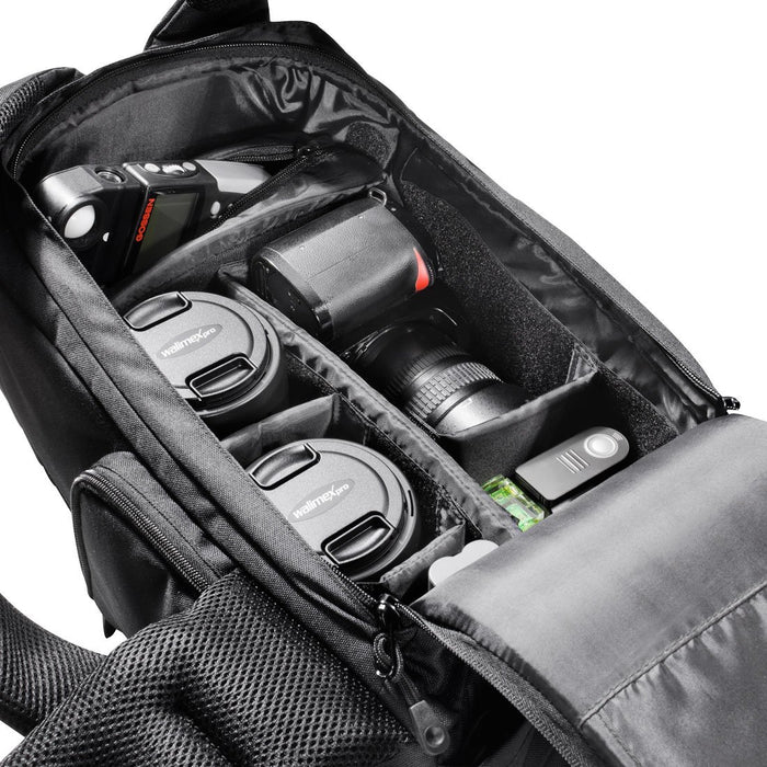EAN 4260191244102 - Mantona 17947 estuche para cámara fotográfica Funda tipo mochila Negro imagen 5