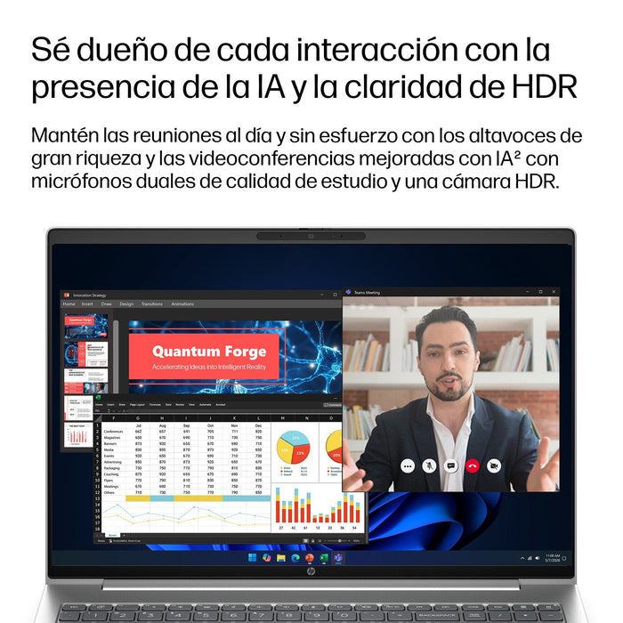 Hp Probook 4 G2a Notebook Ai Diseño De Bisagra En 177 Grados Amd Ryzen 7 250 / Hasta 5.1 Ghz Win 11 Pro Radeon 780m 32 Gb Ram 512 Gb Ssd Nvme 16" Ips 1920 X 1200 Gigabit Ethernet Wi-Fi 7 Bluetooth 6.0 Pike Silver (Plateado) Kbd: E