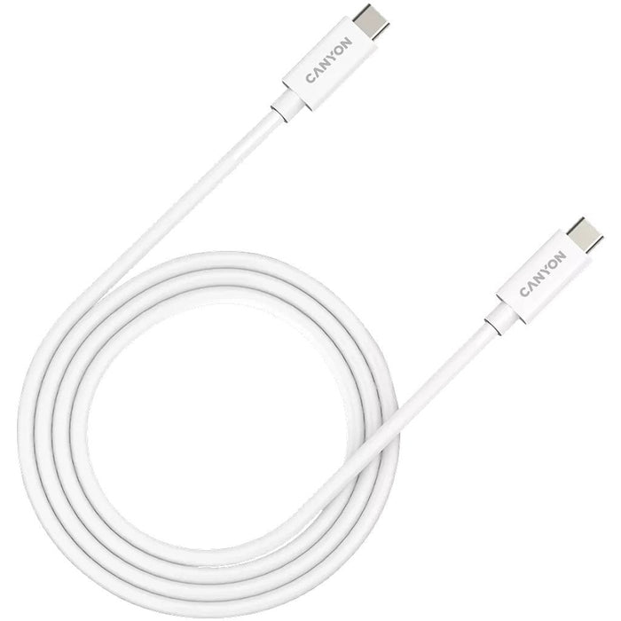 Cable  Canyon Uc-44 Usb-C A Usb-C 240w 40gbps 4k 1m Blanco