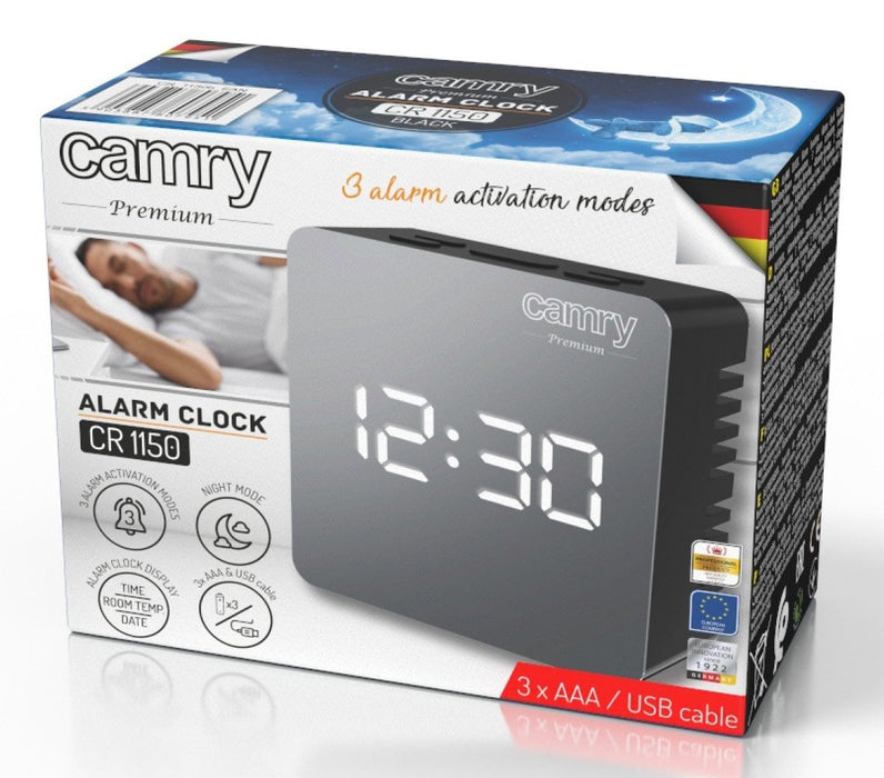 EAN 5903887807951 - Camry Premium CR 1150B despertador Reloj despertador digital Negro imagen 8