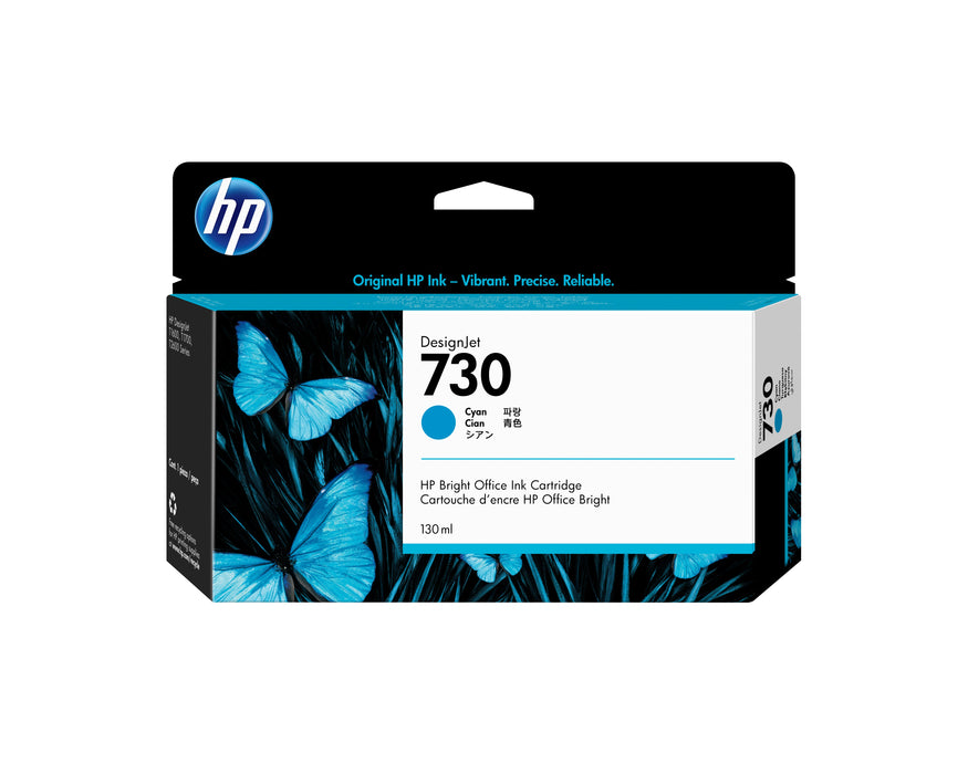 EAN 0190781726937 - HP 730 130-ml Cyan DesignJet Ink Cartridge cabeza de impresora Inyección de tinta térmica imagen 1