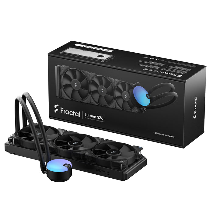 Fractal Design Lumen S36 V2 Procesador Sistema De Refrigeración Líquida Todo En Uno 12 Cm Negro
