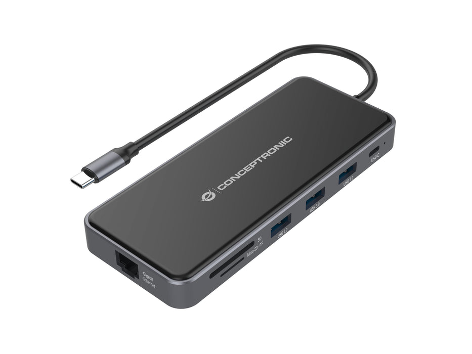 EAN 4015867229132 - Conceptronic DONN15G base para portátil y replicador de puertos Alámbrico USB 3.2 Gen 1 (3.1 Gen 1) Type- imagen 1