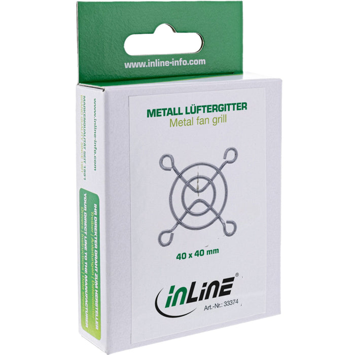 Proteccion Ventilador Inline Fan Guard Metal Cromado 40x40mm