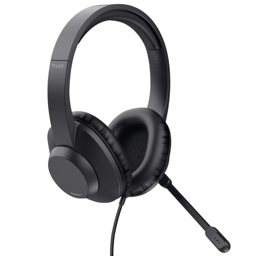 EAN 8713439254617 - Trust Ayda Max USB Auriculares Alámbrico Diadema Oficina/Centro de llamadas USB Type-C / USB Type-A Negro imagen 2