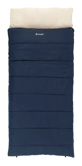 Saco De Dormir Outwell Contour Lux Xl, Cremallera Izquierda, Azul Oscuro.