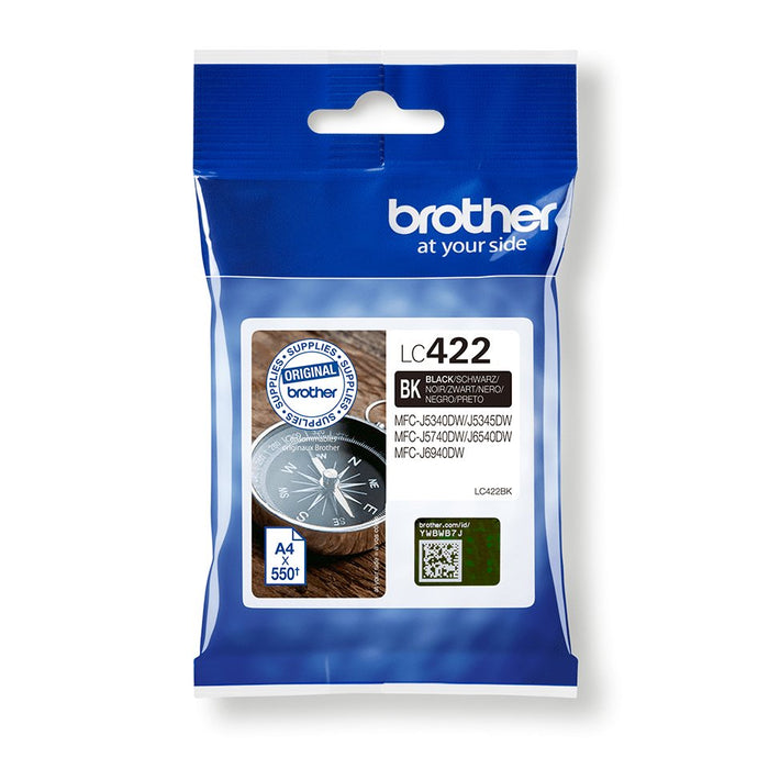 Tinta Original Brother Lc422 Negro 550pag Lc422bk