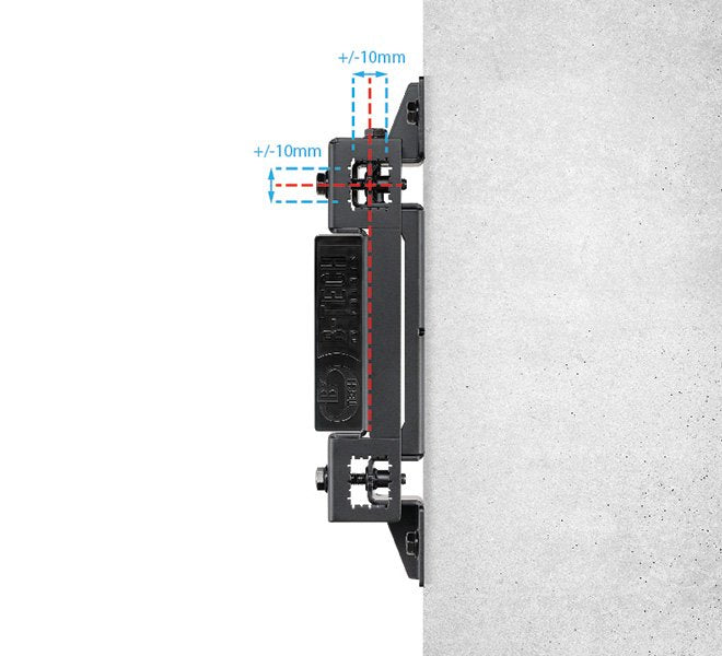 B-Tech Montageschienen -70kg Vesa 400 Para Bt8390 2 Stück Negro