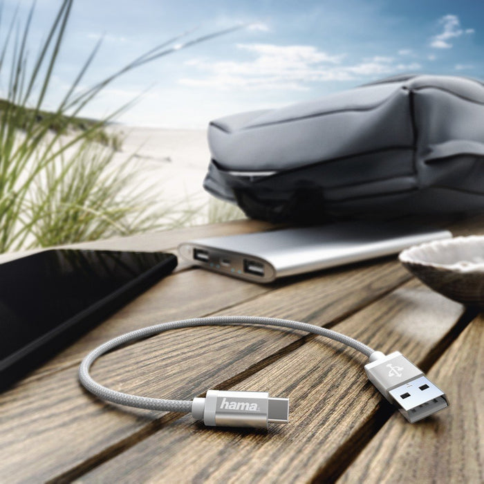 Charging Data Cable Usb- C 0,2m White