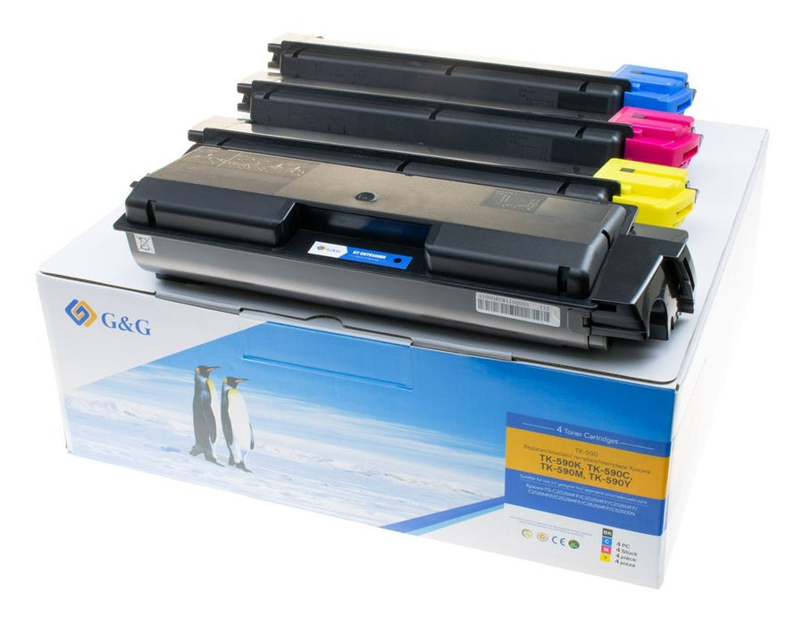 G&G Toner Ersetzen Kyocera Tk-590k C M Y 4 Mück