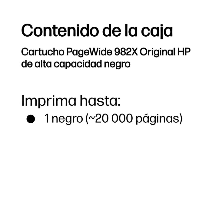 EAN 0190781050124 - HP 982X High Yield Black Original PageWide Cartridge cartucho de tinta 1 pieza(s) Alto imagen 3