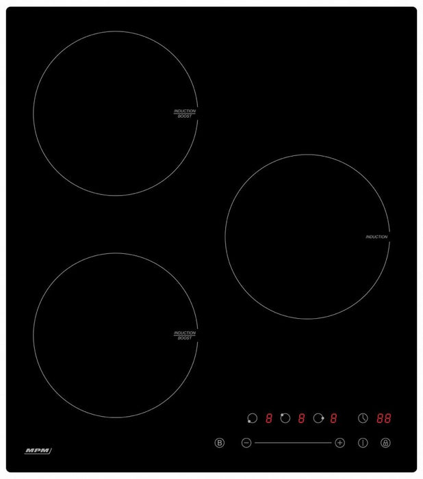 EAN 5903151004161 - MPM 45-IM-07 Negro Integrado 45 cm Con placa de inducción 3 zona(s) imagen 1
