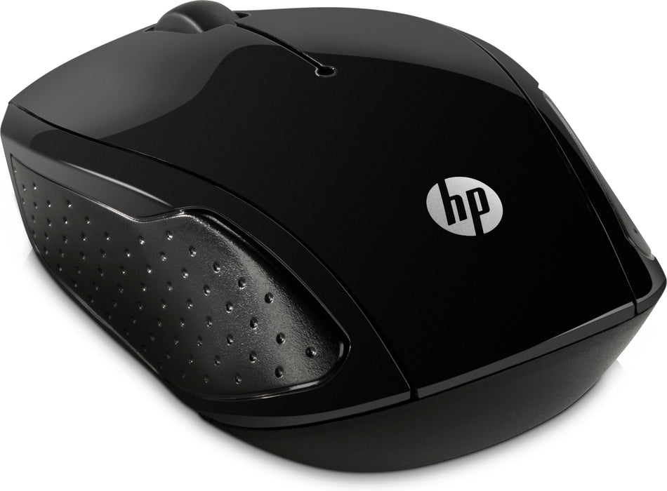 Ratón Inalámbrico Hp 200 Negro 2.4ghz 1000ppp Led Rojo Nano Receptor Usb 2*Aaa