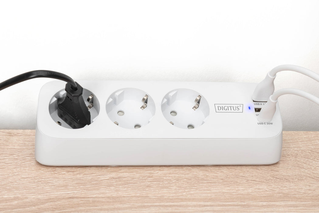 EAN 4016032502074 - Digitus DA-70626 base múltiple 1,5 m 3 salidas AC Interior Blanco imagen 3