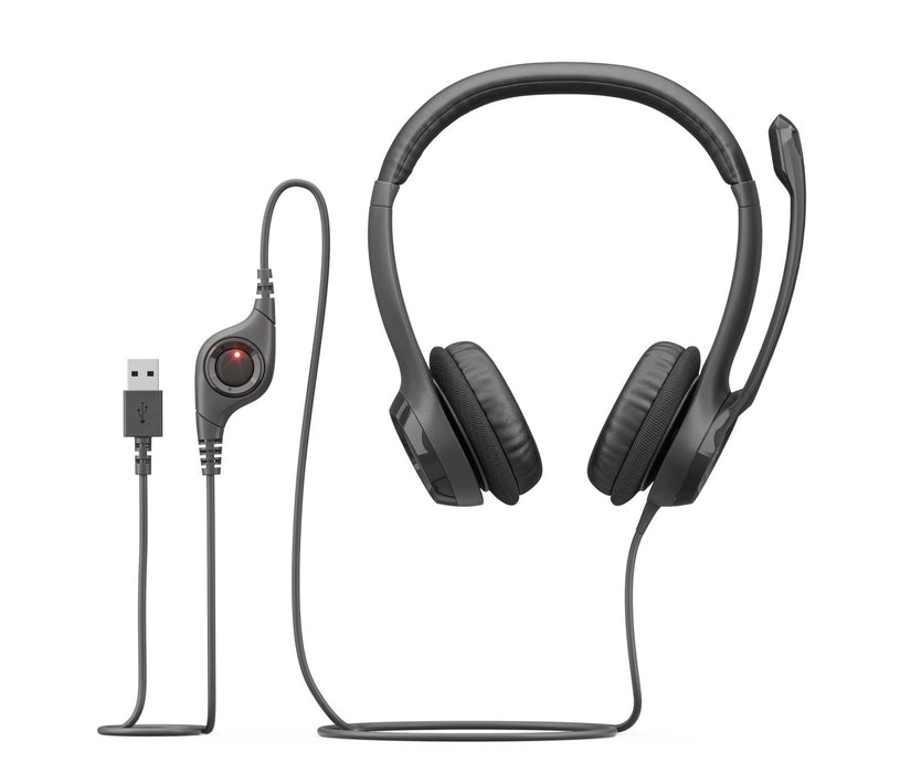 EAN 5099206030015 - Logitech 981-000406 auricular y casco Auriculares Alámbrico Diadema Oficina/Centro de llamadas USB tipo A imagen 2