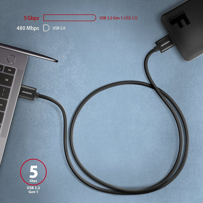 EAN 8595247905925 - Axagon BUMM3-AM10AB cable USB USB 3.2 Gen 1 (3.1 Gen 1) 1 m Micro-USB B USB A Negro imagen 4