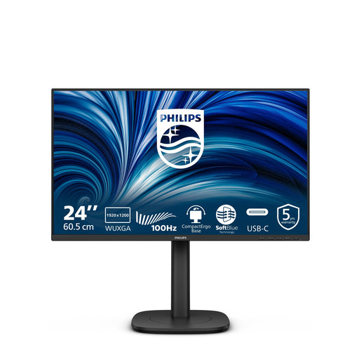 EAN 8721038004427 - Philips 3000 series 24B2N3200D/00 pantalla para PC 61,2 cm (24.1") 1920 x 1200 Pixeles WUXGA LCD Negro imagen 1