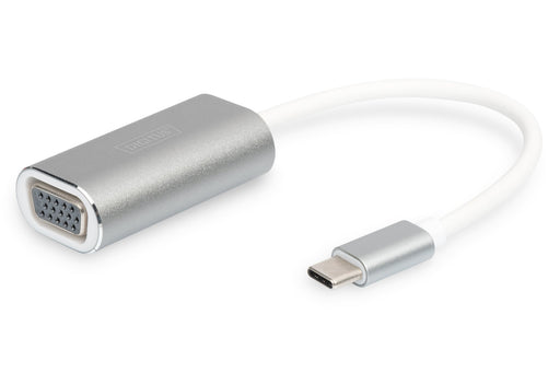 EAN 4016032385967 - Digitus DA-70837 adaptador de cable de vídeo 0,2 m USB Tipo C VGA (D-Sub) Blanco imagen 1