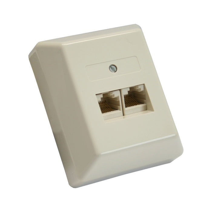 Placa De Pared Inline Isdn 2x Rj45 Hembra 2x 8 Puertos