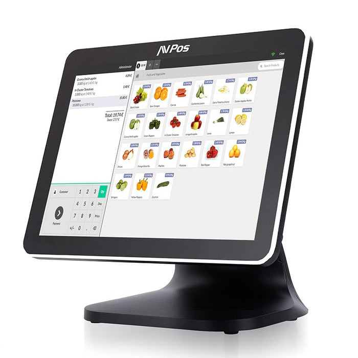 EAN 0741049304826 - AVPos AVP-K5000B-N1-8128 Terminal Punto Venta (TPV) N100 38,1 cm (15") 1024 x 768 Pixeles Pantalla táctil imagen 3