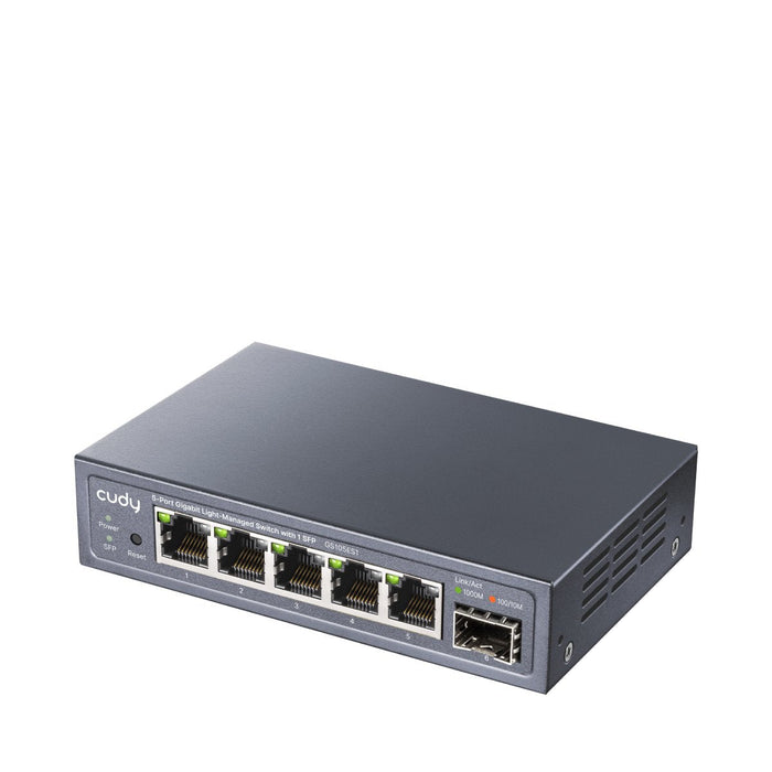 Gs105es1 5-Port Gigabit Switch Light Managed Con 1 Sfp