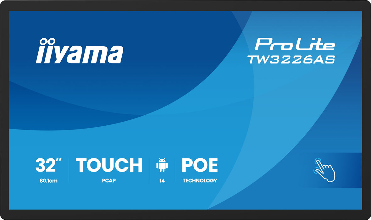 EAN 4948570125708 - iiyama TW3226AS-B3P pantalla de señalización Panel plano interactivo 80 cm (31.5") LED Wifi 500 cd / m² F imagen 2