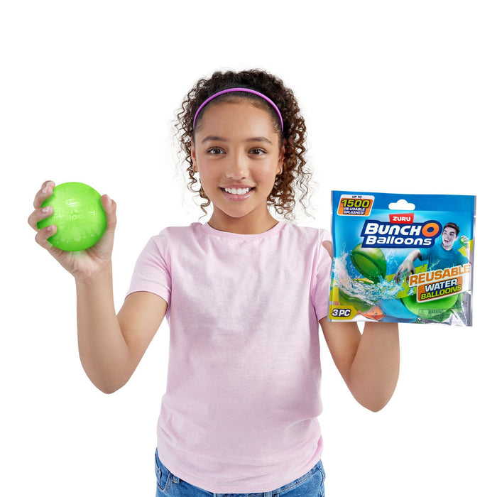 Zuru Bunch O Globos Globos De Agua Reutilizables Paquete De 3 Juguetes Acuáticos 56592uq1