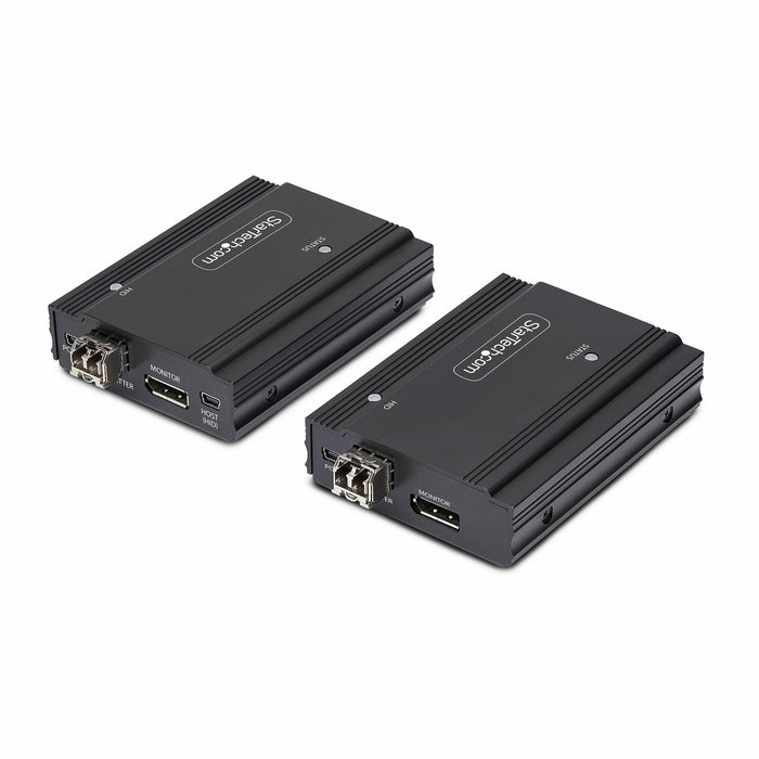 Startech.Com Displayport Kvm Extender Uber Glasfaser 4k60hz Konsolen-Extender 300m Multimode 4k Kvm Verlngerung Lwl