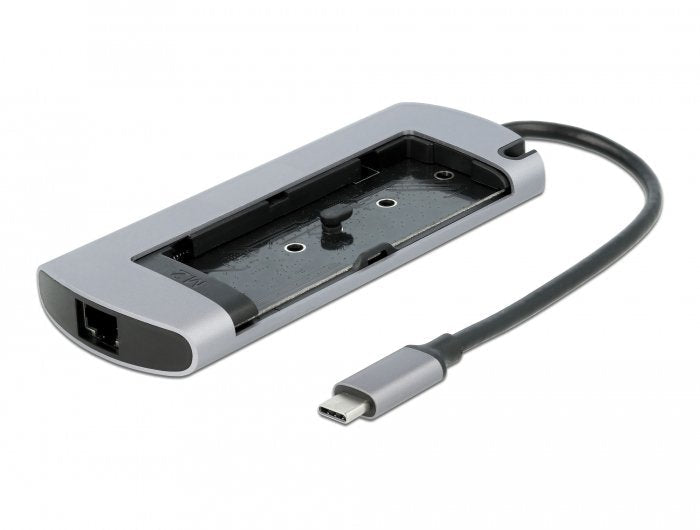 Delock 87767 Base Para Portátil Y Replicador De Puertos Alámbrico Usb 3.2 Gen 1 (3.1 Gen 1) Type-C Gris, Estación De Acoplamiento Gris, Alámbrico, Usb 3.2 Gen 1 (3.1 Gen 1) Type-C, 100 W, 1.4/2.2, 10,100,1000 Mbit/S, Gris