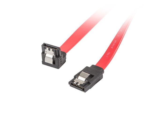 Lanberg Cable Sata Iii 50 CentaâMetros Ca-Sasa-13cu-0050-R Conector En Angulo Pletina Seguridad