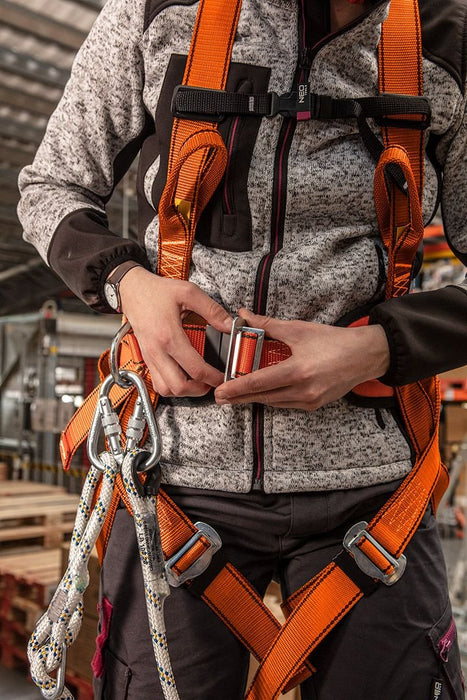 Kit Anticaídas Con Cinturón Lumbar Y Absorbedor De Energía Neo Tools