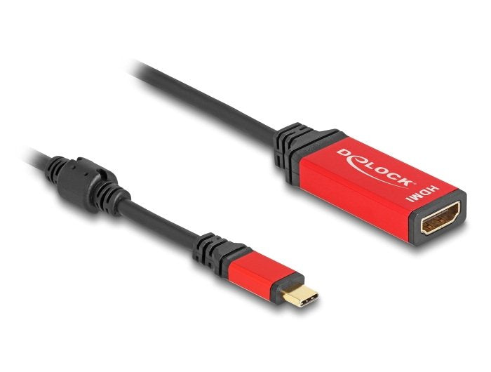 Delock 60053 Adaptador Usb Type-C A Hdmi (Modo Dp Alt) 8k 60 Hz Con Función Hdr Rojo