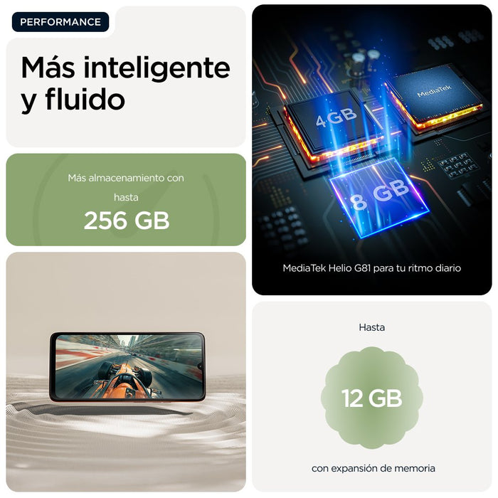 EAN 0840493605258 - Motorola moto g06 17,5 cm (6.88") SIM doble Android 15 4G USB Tipo C 4 GB 256 GB 5200 mAh Verde imagen 14