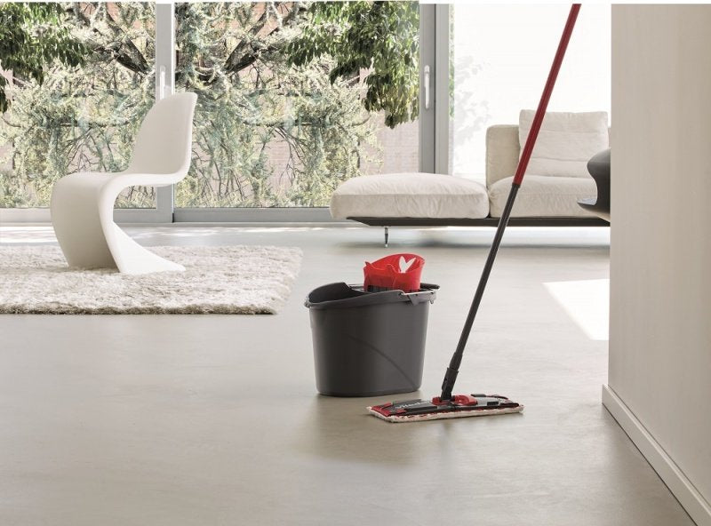 EAN 4023103201200 - Vileda Ultramax Mop fregona Fibra Húmedo Negro, Rojo imagen 9