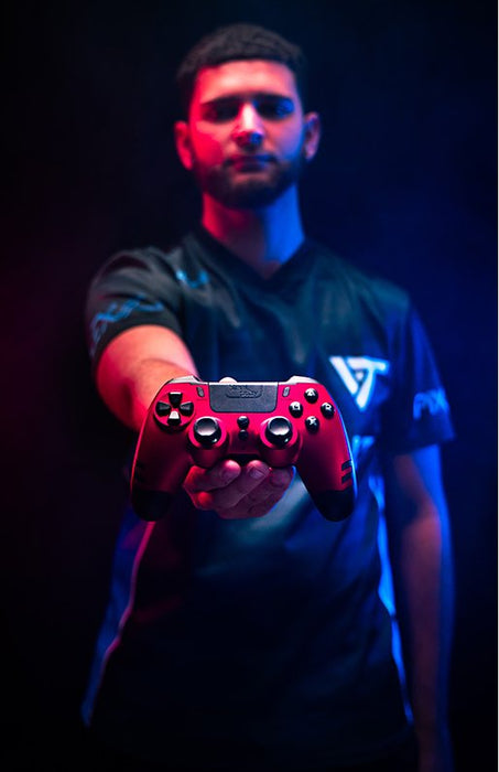 Lexip Metaltech Rojo Rf Gamepad Analógico/Digital Pc, Playstation 4