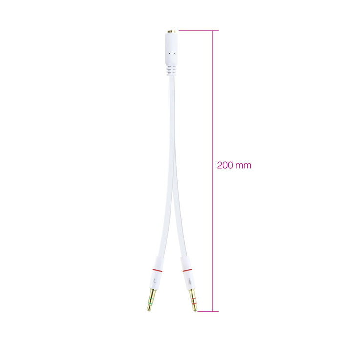 EAN 8433281009875 - Nanocable 10.24.1203 cable de audio 0,2 m 2 x 3.5mm 3,5mm imagen 3