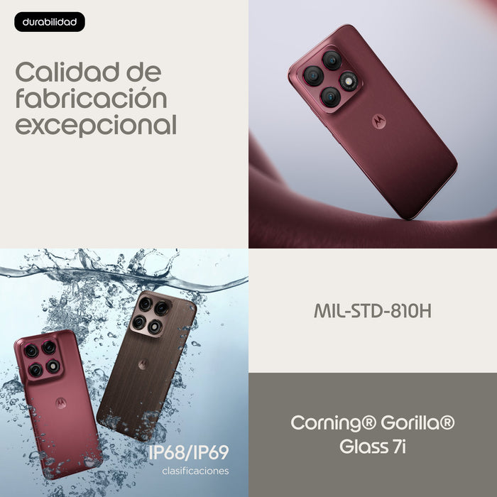EAN 0840493616360 - Motorola edge 70 pro 17,2 cm (6.78") SIM doble Android 16.0 5G USB Tipo C 8 GB 256 GB 6500 mAh Burdeos imagen 11