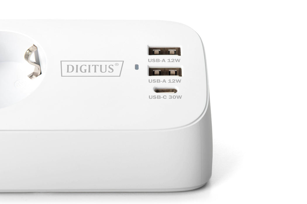 EAN 4016032502074 - Digitus DA-70626 base múltiple 1,5 m 3 salidas AC Interior Blanco imagen 4
