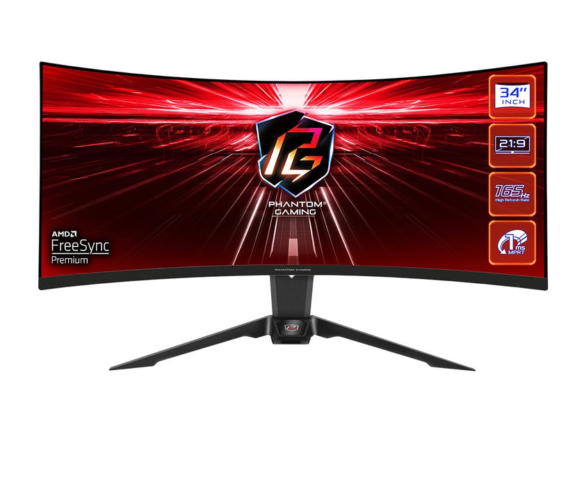 EAN 4710483938054 - Asrock PG34WQ15R2B pantalla para PC 86,4 cm (34") 3440 x 1440 Pixeles UltraWide Quad HD Negro imagen 1