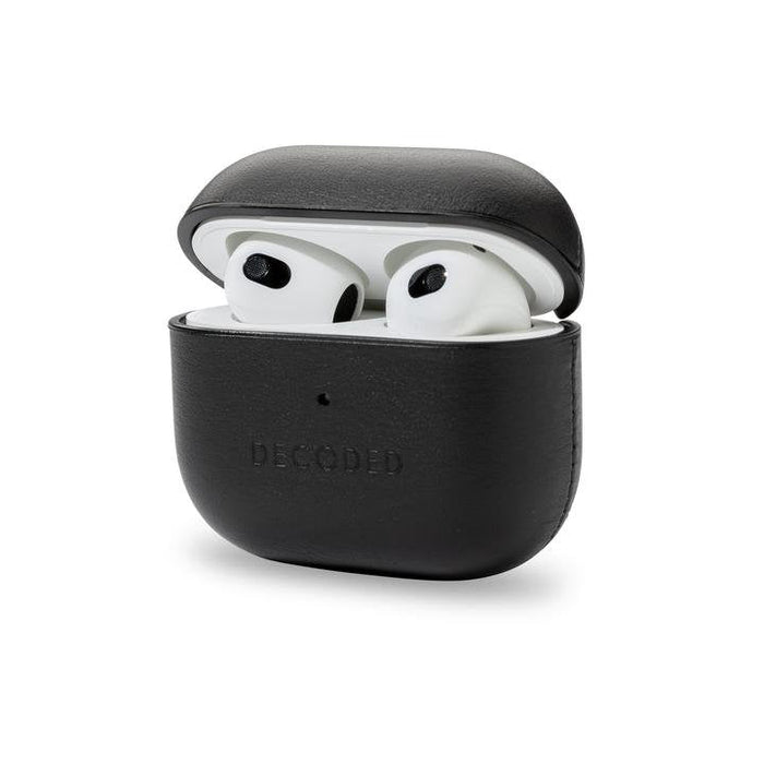 Decoded Leather Aircase Lite For Airpods Gen 3 Black