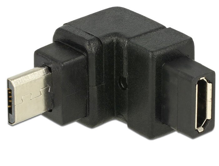 Delock Adaptador Usb 2.0 Micro-B Macho > Usb 2.0 Micro-B Hembra Angular Oben