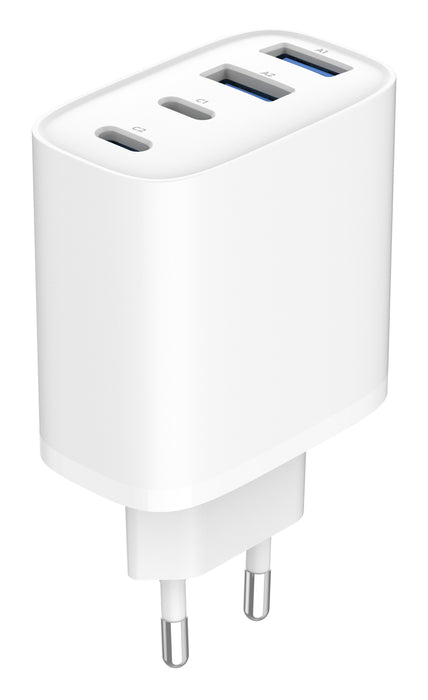Cargador Gembird Rápido Usb Pd 4 Puertos 40 W Gan