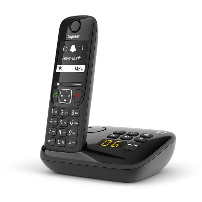 EAN 4250366854960 - Gigaset AS690A Teléfono DECT/analógico Identificador de llamadas Negro imagen 5