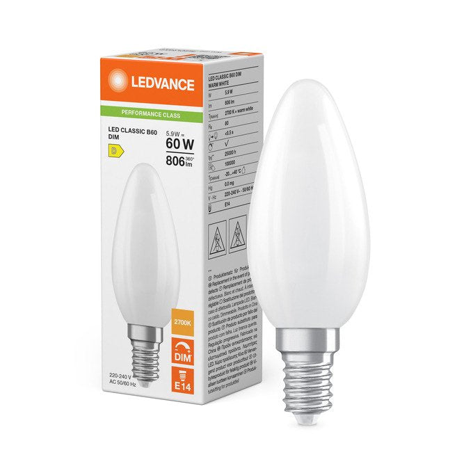 Osram Led Classic B 60 Filament Dim P 5.9w 827 Fr E14 Dimmbare Led Lámparas, Klassis